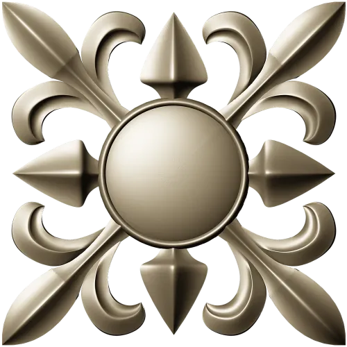 Aurelia Rosette - STL 3D model for CNC milling