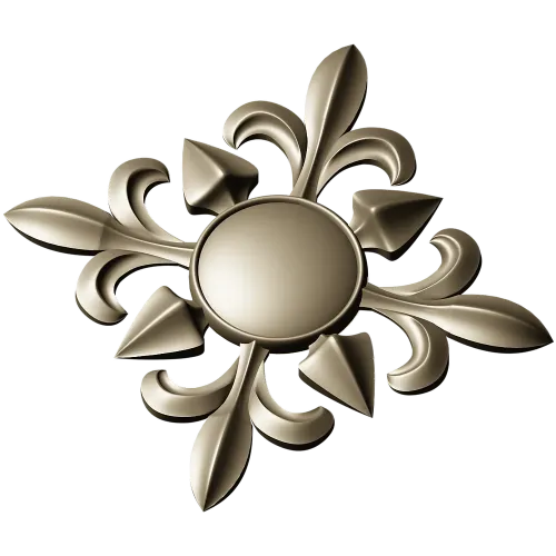 Aurelia Rosette - STL 3D model for CNC milling