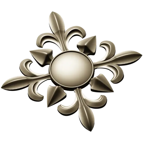 Aurelia Rosette - STL 3D model for CNC milling