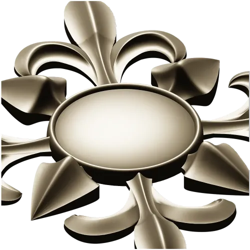 Aurelia Rosette - STL 3D model for CNC milling