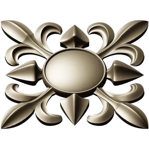 Aurelia Rosette - STL 3D model for CNC milling
