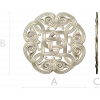 Round Celtic Knot Rosette - STL 3D Model for CNC