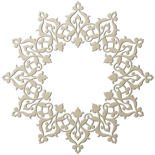 Ornamental Arabesque Rosette STL for CNC