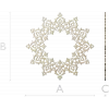 Ornamental Arabesque Rosette STL for CNC