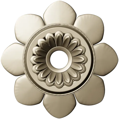 Floral Rosette STL Model for CNC