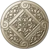 Ornamental Rosette 3D Model STL for CNC Milling