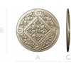 Ornamental Rosette 3D Model STL for CNC Milling