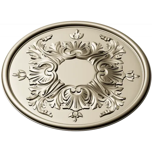 Ornate Acanthus Rosette - 3D STL Model for CNC Milling