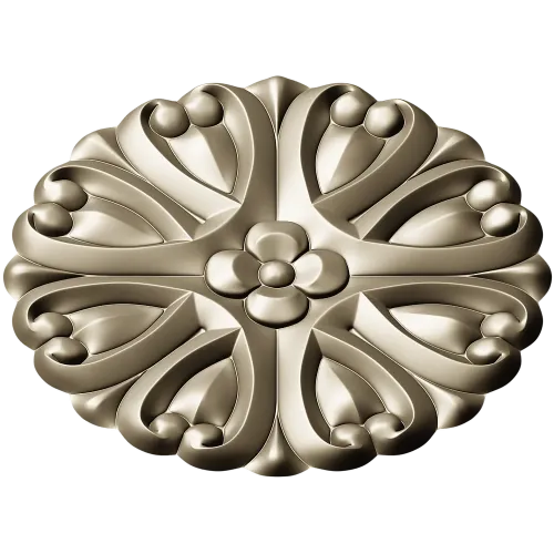 Розетка "Орнаментальный цветок" - 3D модель STL для ЧПУ