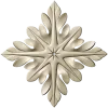 Acanthus Star Rosette - STL 3D model for CNC