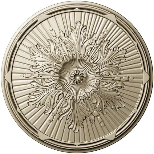 Aurelian Rosette - detailed round rosette STL for CNC