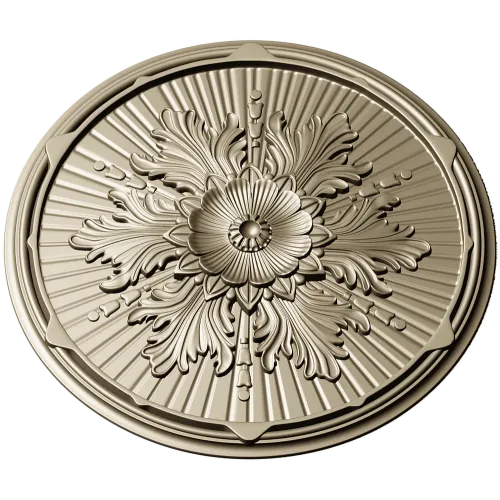 Aurelian Rosette - detailed round rosette STL for CNC