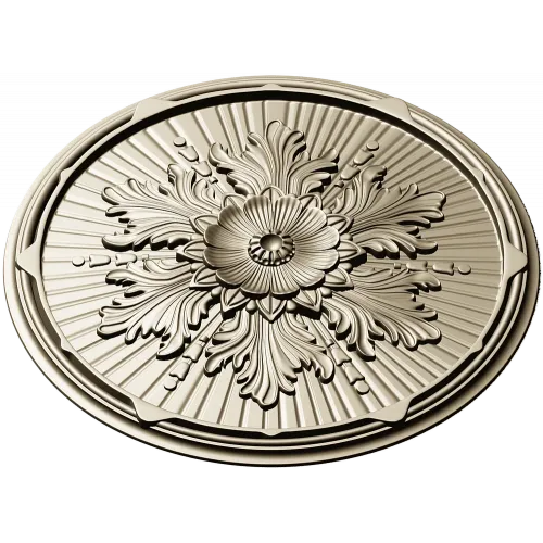 Aurelian Rosette - detailed round rosette STL for CNC
