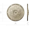 Aurelian Rosette - detailed round rosette STL for CNC
