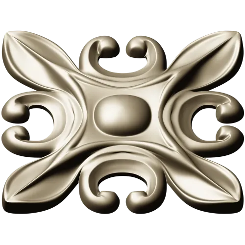 Рельефная розетка с листовыми лепестками - 3D модель STL для ЧПУ