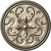 Round Floral Rosette STL 3D Model for CNC Carving