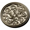 Round Floral Rosette STL 3D Model for CNC Carving