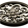 Round Floral Rosette STL 3D Model for CNC Carving