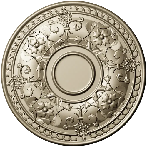 Ornate Floral Rosette STL for CNC Routing