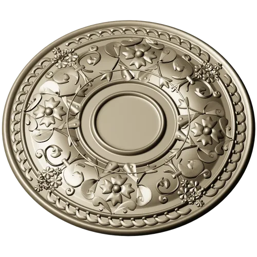 Ornate Floral Rosette STL for CNC Routing