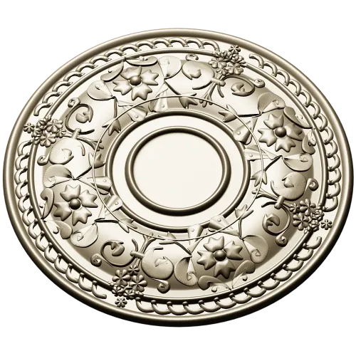 Ornate Floral Rosette STL for CNC Routing