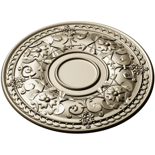 Ornate Floral Rosette STL for CNC Routing