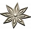 Starleaf Rosette - STL 3D model for CNC routing