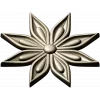 Starleaf Rosette - STL 3D model for CNC routing