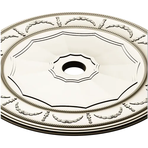 Classic Garland Ceiling Rosette - STL 3D model for CNC