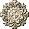 Classic Floral Rosette STL for CNC Carving