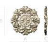Classic Floral Rosette STL for CNC Carving