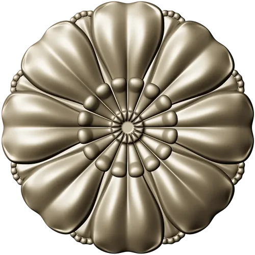 Floral rosette STL for CNC router