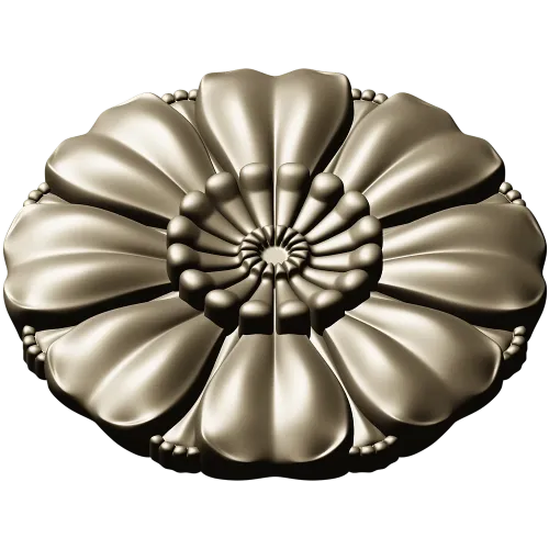 Floral rosette STL for CNC router