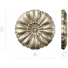 Floral rosette STL for CNC router