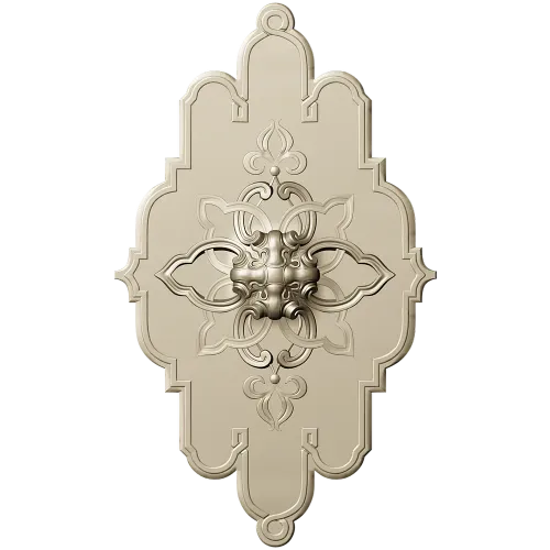 Mascaron Lily Rosette - STL 3D model for CNC milling