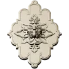Mascaron Lily Rosette - STL 3D model for CNC milling