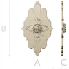 Mascaron Lily Rosette - STL 3D model for CNC milling