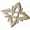 Floral Four-Petal Rosette - STL 3D Model for CNC