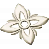 Floral Four-Petal Rosette - STL 3D Model for CNC