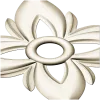 Floral Four-Petal Rosette - STL 3D Model for CNC