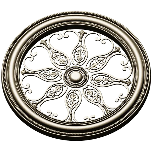 Aurelia Rosette - ornate round STL 3D model for CNC