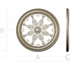 Aurelia Rosette - ornate round STL 3D model for CNC
