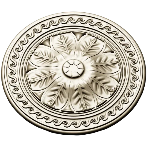 Classical Floral Rosette STL for CNC