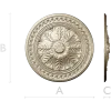 Classical Floral Rosette STL for CNC