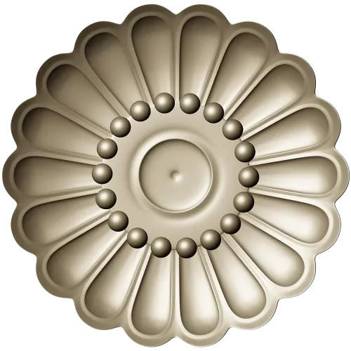 Auric Petal Rosette - STL 3D model for CNC router