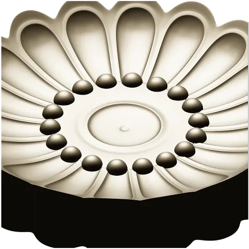 Auric Petal Rosette - STL 3D model for CNC router