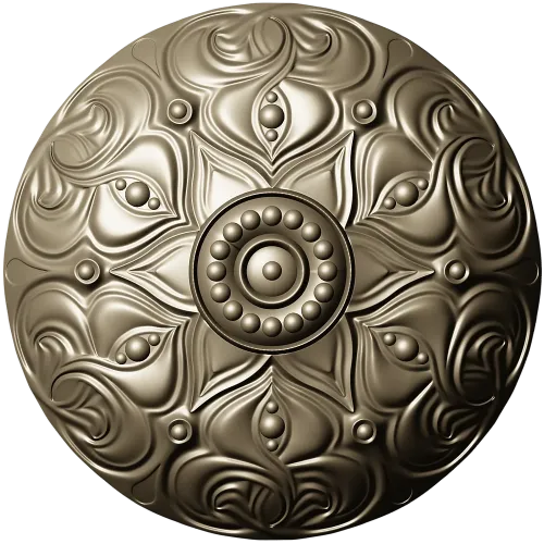 Decorative Acanthus Rosette STL for CNC