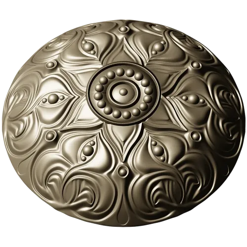 Decorative Acanthus Rosette STL for CNC