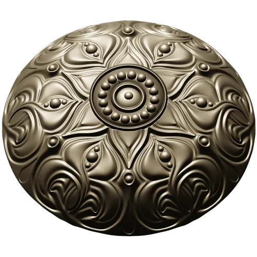 Decorative Acanthus Rosette STL for CNC