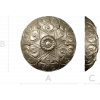 Decorative Acanthus Rosette STL for CNC